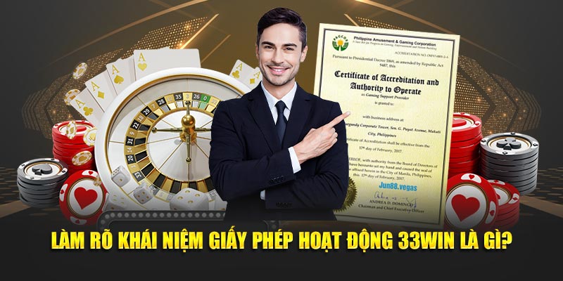 Làm rõ khái niệm giấy phép hoạt động 33Win là gì?